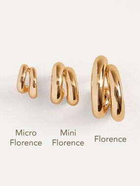 Jenny Bird MICRO Florence Earrings Gold Tone